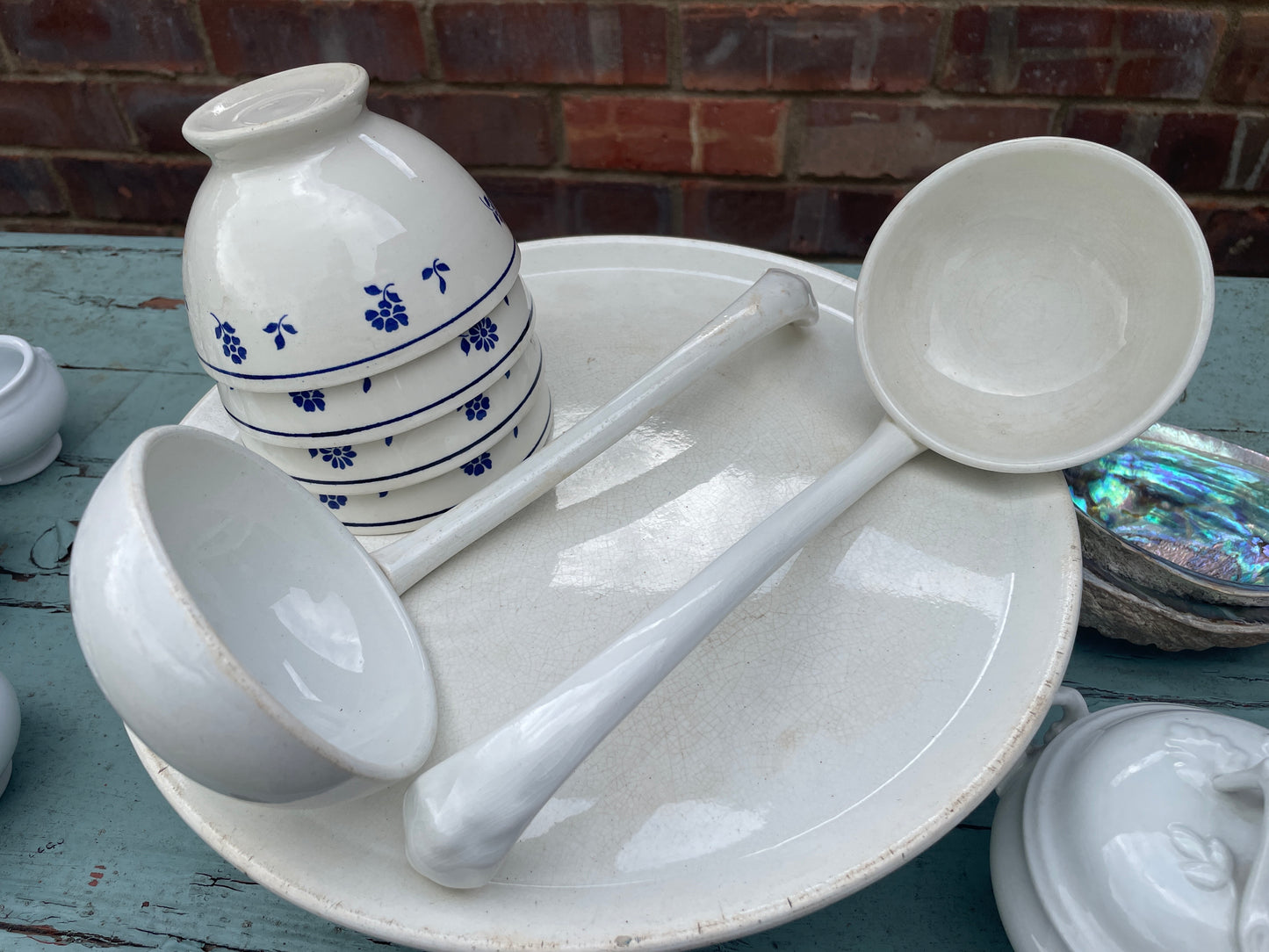 French ironstone ladles