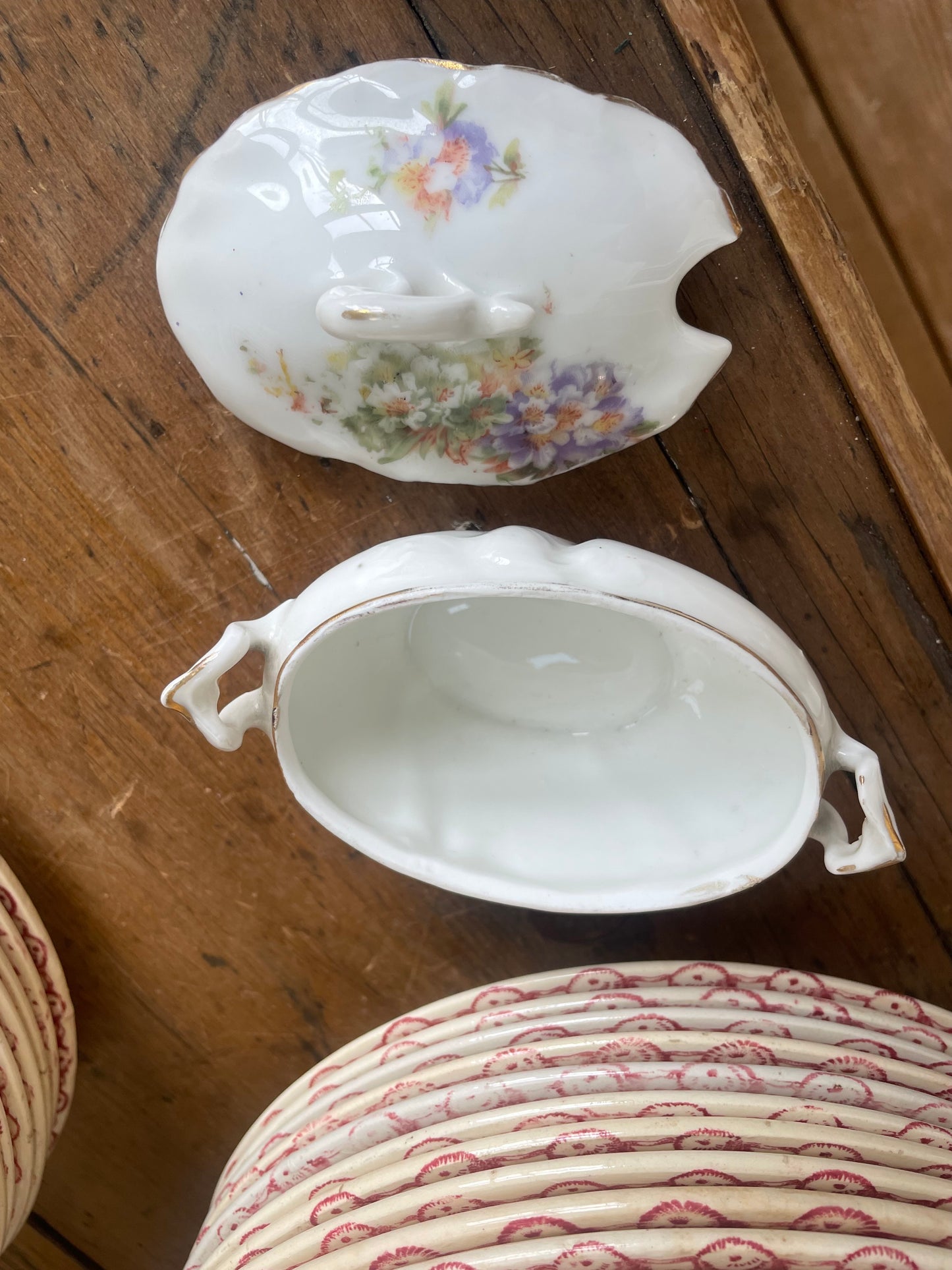 Pretty old French mustard pot